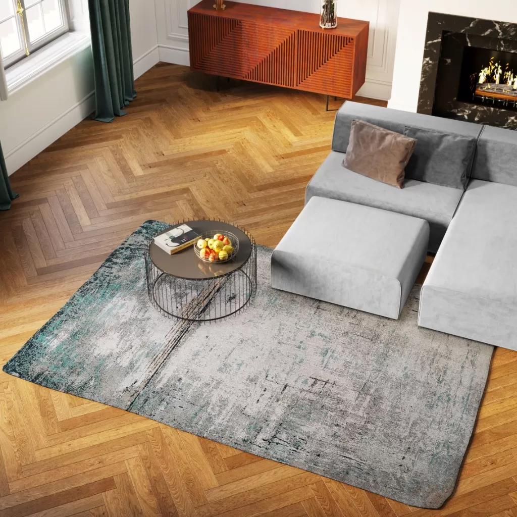 Matot>KARE Design Abstract Light Bluematto, Sininen 200x300cm