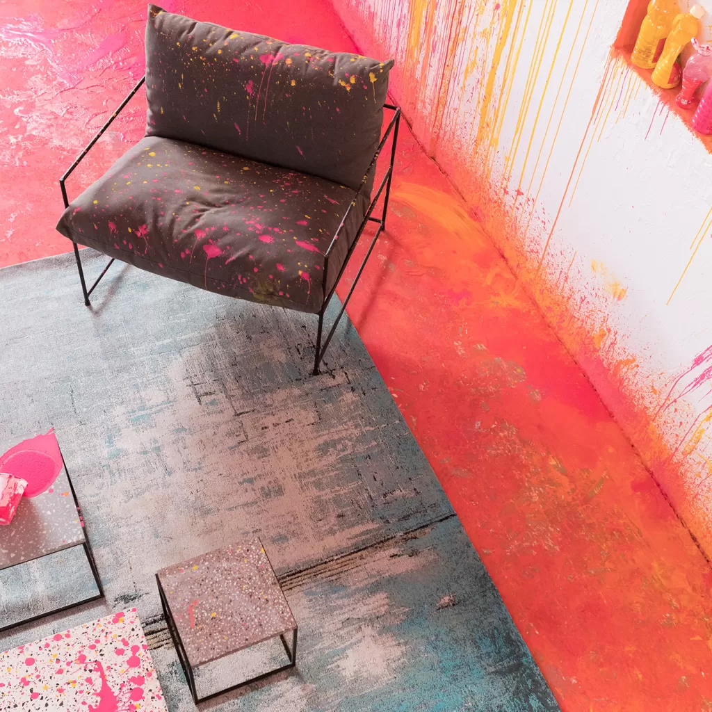 Matot>KARE Design Abstract Matto, Vaaleansininen 170x240cm