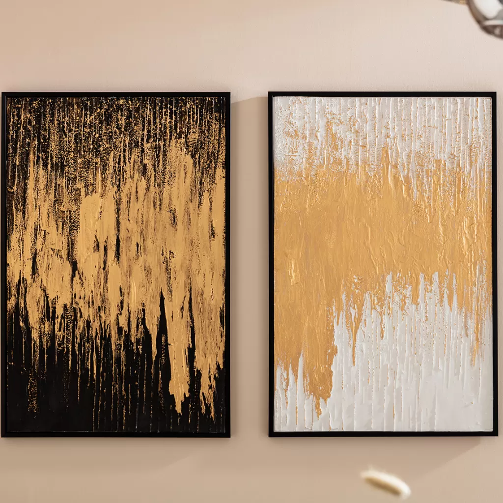 Taulut | Olohuone>KARE Design Abstract White Kehystetty Taulu 80x120cm