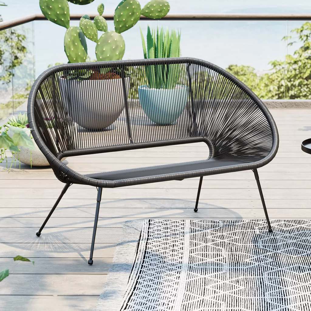 Sohvat | Olohuone>KARE Design Acapulco Penkki, Musta