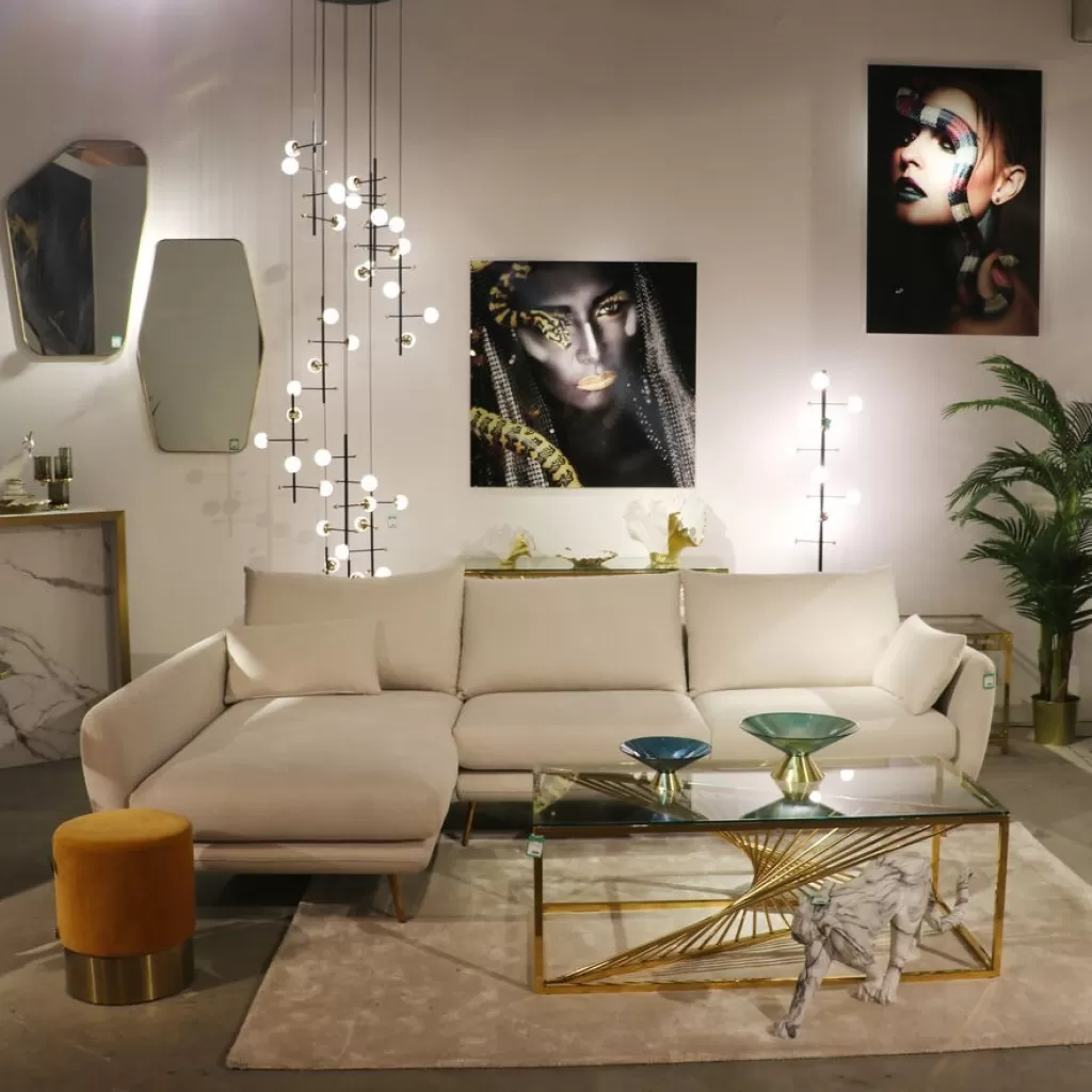 Olohuone | Kulmasohvat>KARE Design Amalfi Kulmasohva, Kermanvärinen, Vasen 275cm
