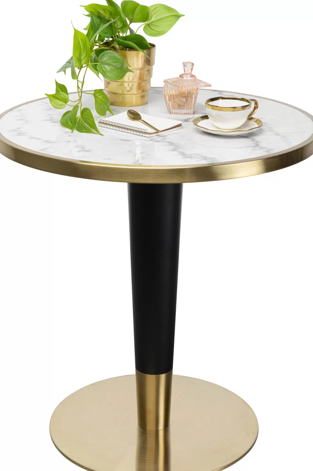 Pöydät>KARE Design Amalia Bistro Pöytä Marmori Ja Teräs Ø70cm