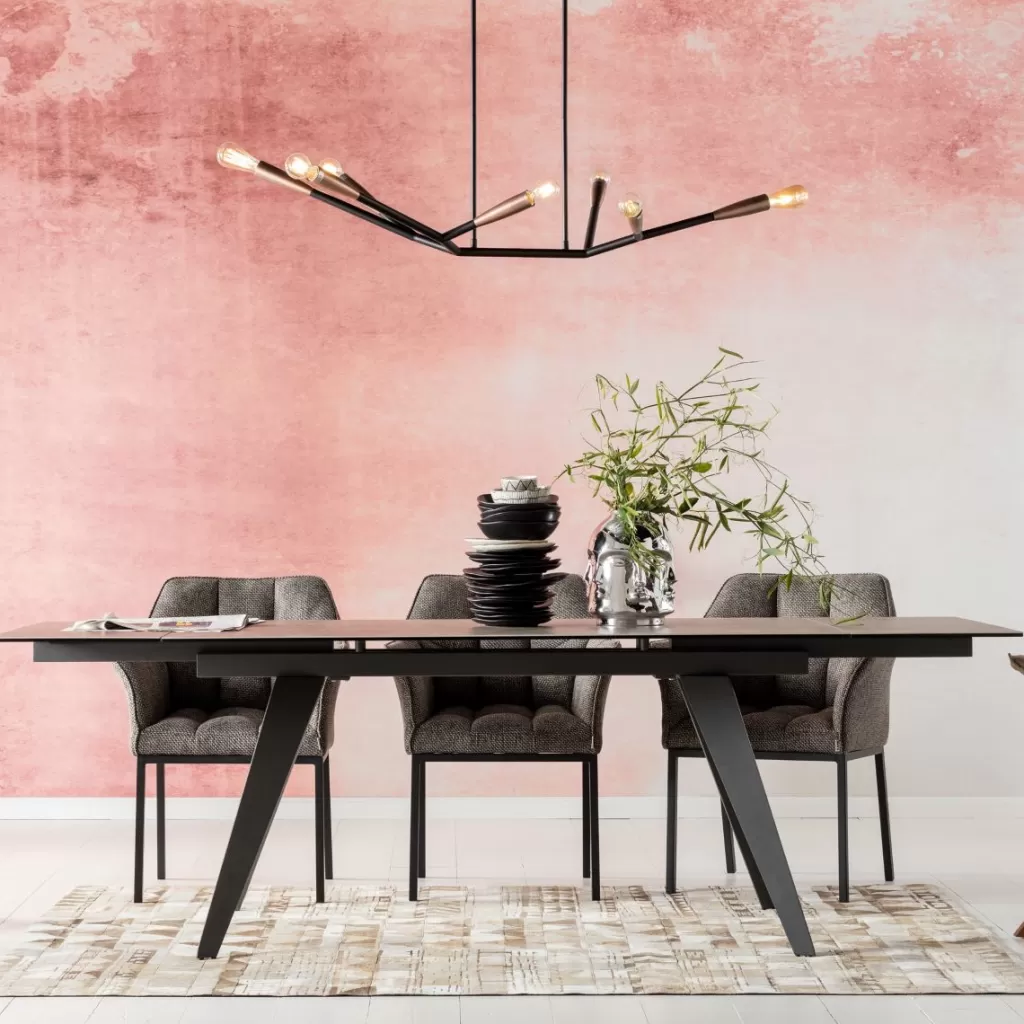 Pöydät>KARE Design Amsterdam Dark Jatkettava Pöytä 200(45+45)x100cm