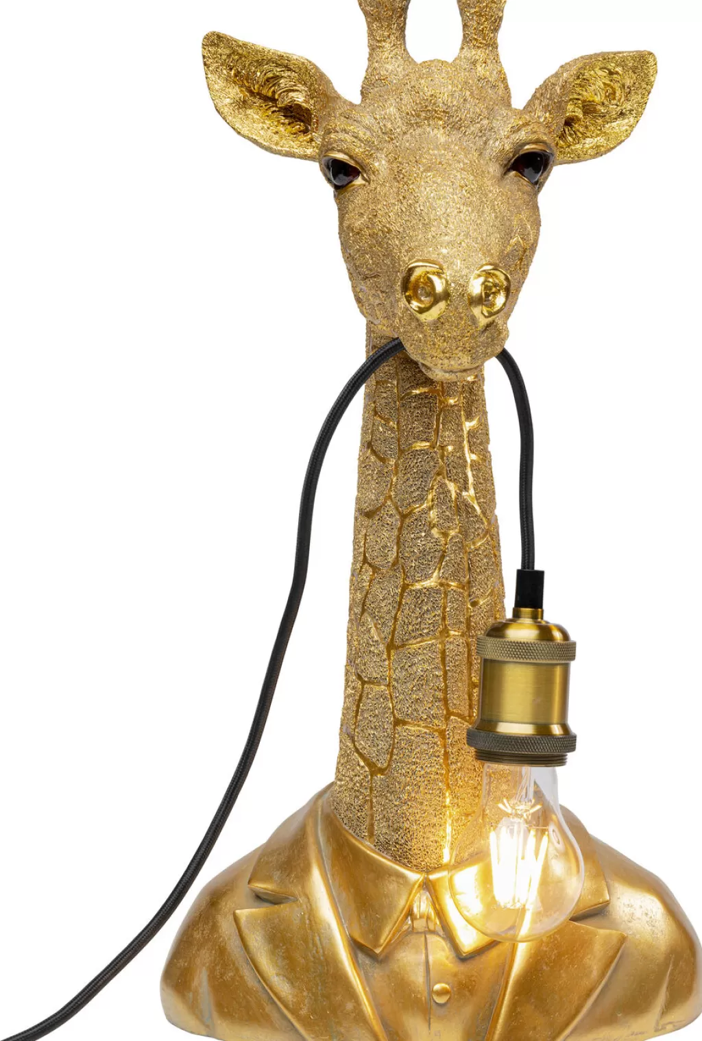 Pöytävalaisimet>KARE Design Animal Giraffe Kirahvi Pöytävalaisin, Kulta 50cm
