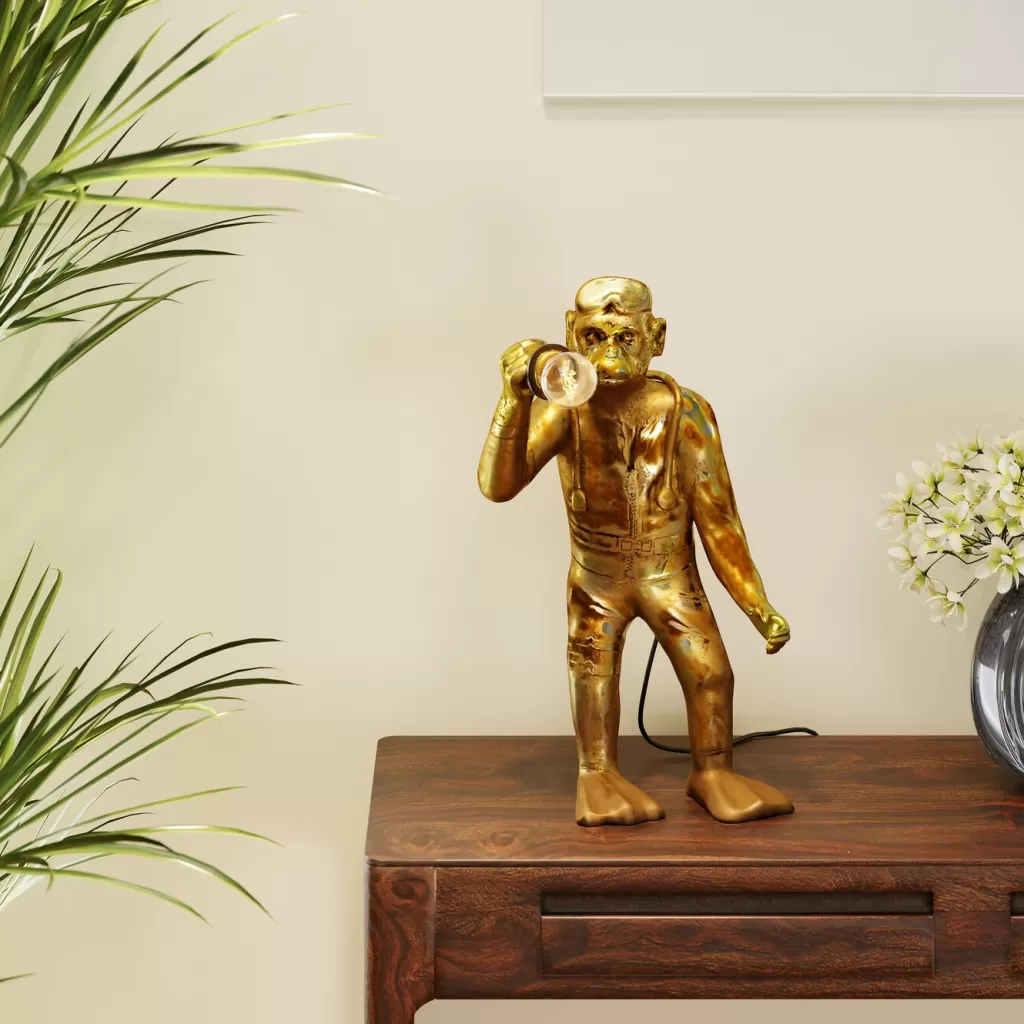 Pöytävalaisimet>KARE Design Animal Monkey Apina Pöytävalaisin 50cm