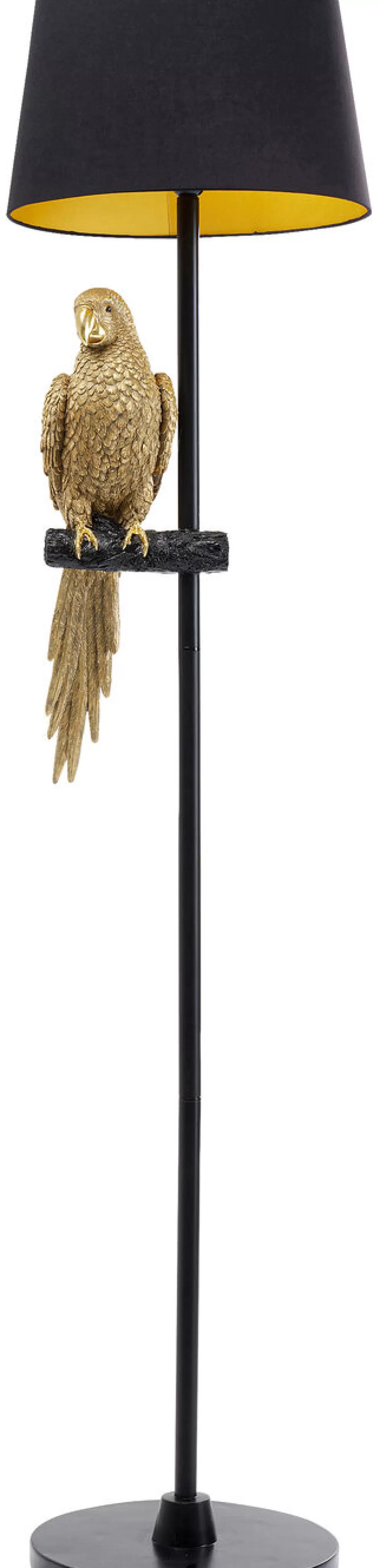 Lattiavalaisimet | Olohuone>KARE Design Animal Parrot Papukaija Lattiavalaisin, Kulta 176cm