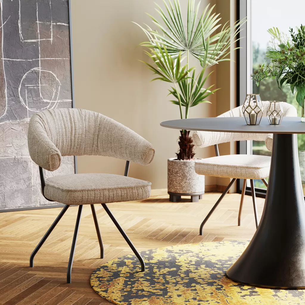 Tuolit>KARE Design Arabella Kääntyvä Tuoli Hopea