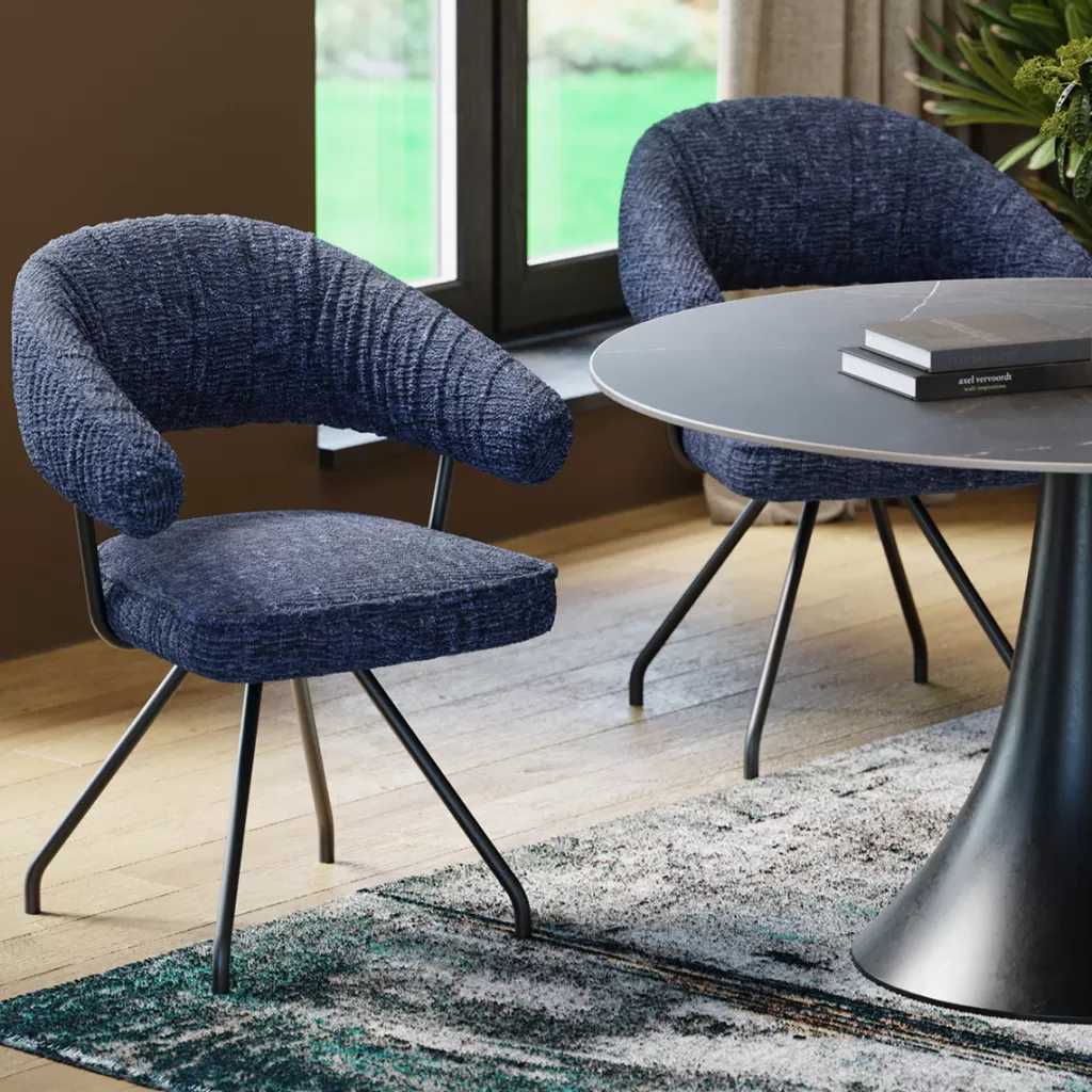 Tuolit>KARE Design Arabella Kääntyvä Tuoli Sininen