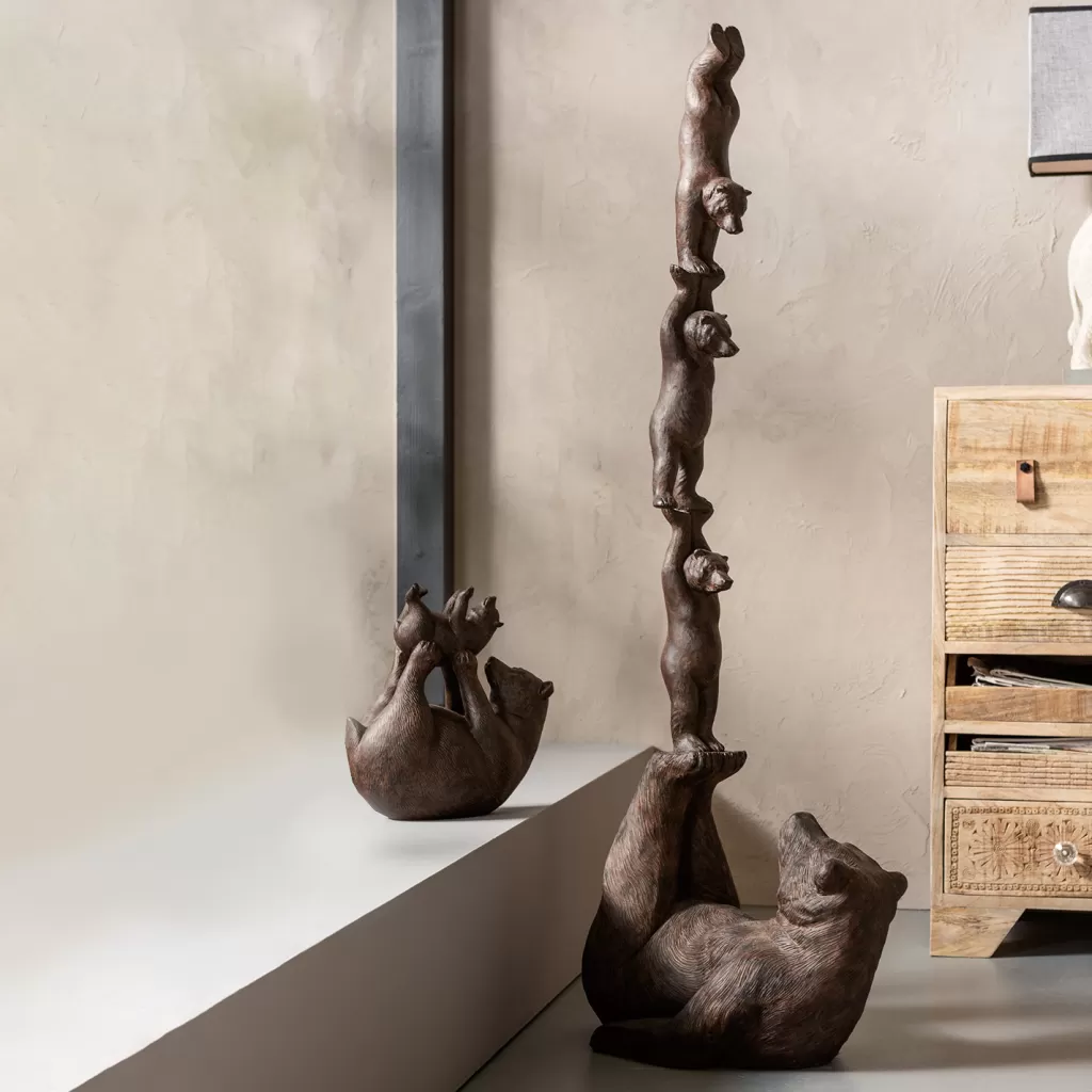 Jalalliset Koriste-Esineet>KARE Design Artistic Bears Balance Karhut Koriste-esine 121cm