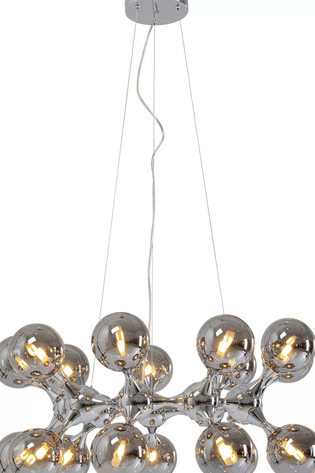 Riippuvalaisimet>KARE Design Atomic Balls Riippuvalaisin Hopea Ø74cm
