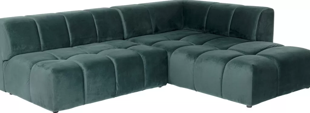 Kulmasohvat>KARE Design Belami Kulmasohva - Samettia, Tummanvihreä, Oikea 265cm