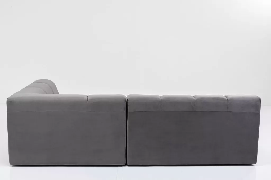 Kulmasohvat>KARE Design Belami Velvet Kulmasohva - Samettia, Harmaa, Oikea