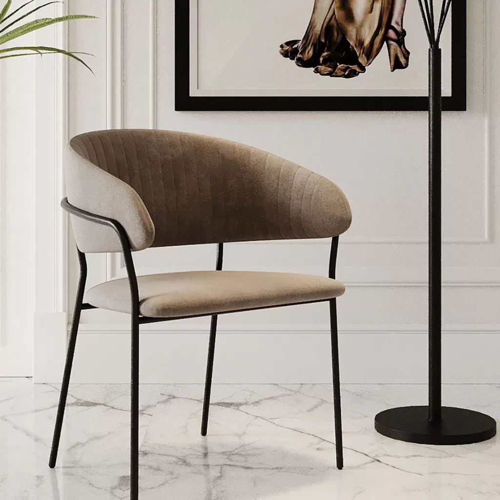 Tuolit>KARE Design Belle Tuoli Käsinojilla - Ruskea (2/Setti)