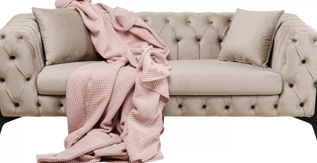 Sohvat>KARE Design Bellissima Sohva 2-istuttava - Sametti, Beige 200cm