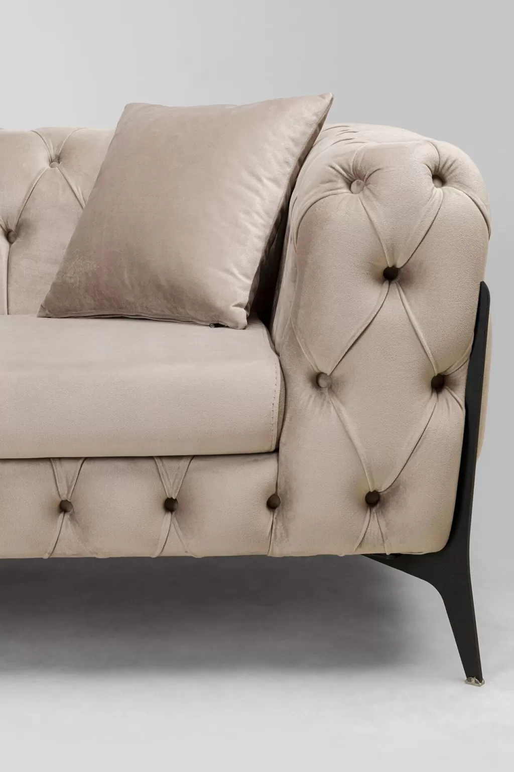Olohuone | Kulmasohvat>KARE Design Bellissima Velvet Kulmasohva Taupe Vasen 180x240cm