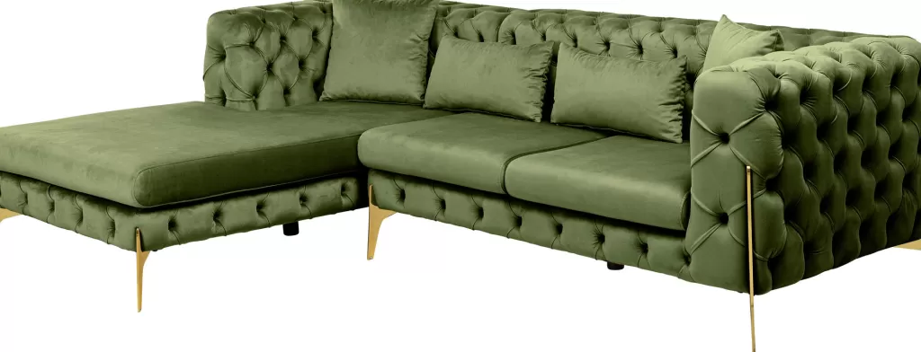 Olohuone | Kulmasohvat>KARE Design Bellissima Velvet Kulmasohva Vihreä Vasen 180x240cm