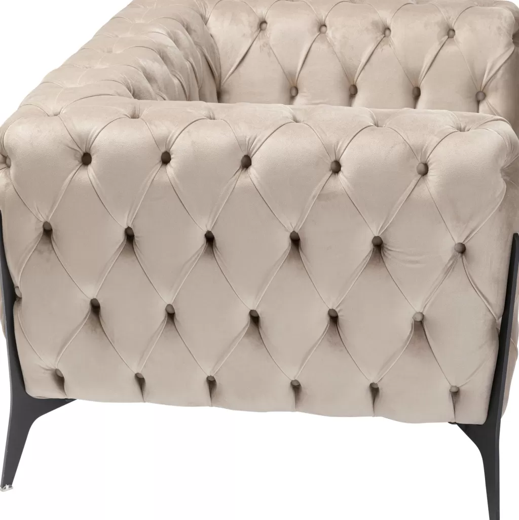 Nojatuolit>KARE Design Bellissima Velvet Nojatuoli, Sametti, Taupe 120cm