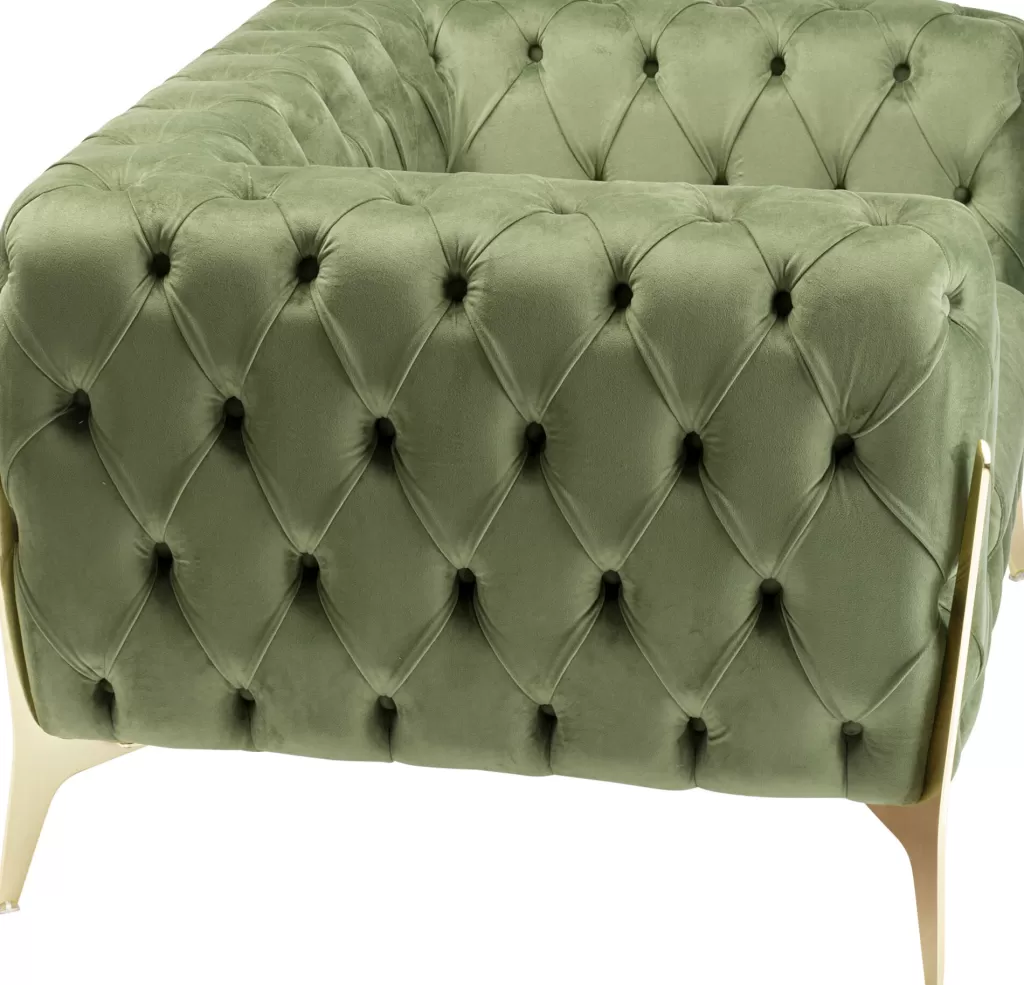 Nojatuolit>KARE Design Bellissima Velvet Nojatuoli, Sametti, Vihreä 120cm