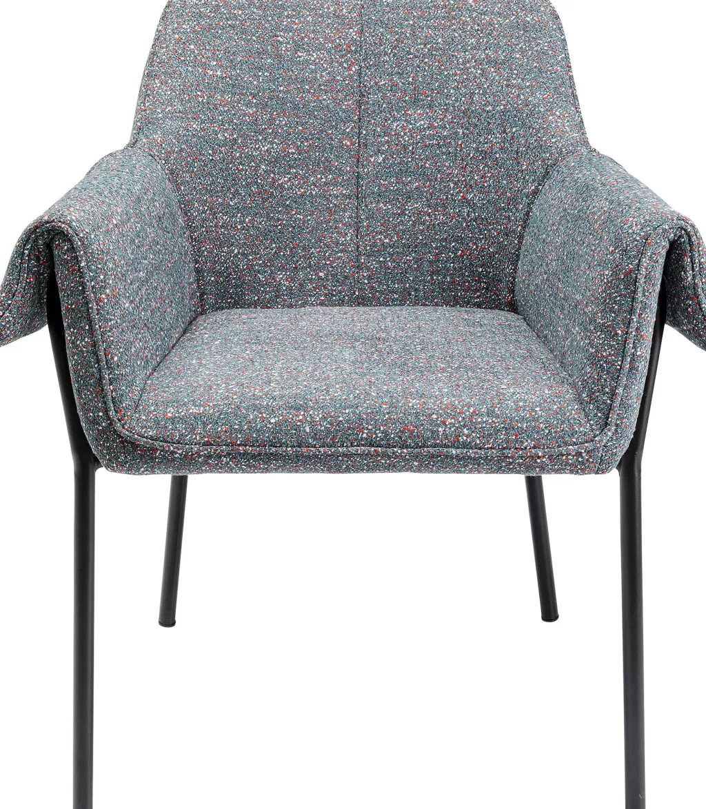 Tuolit>KARE Design Bess Flitter Tuoli Käsinojilla, Harmaa