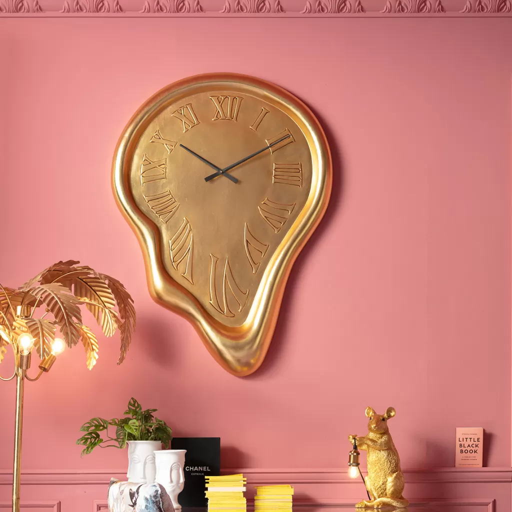 Kellot>KARE Design Big Drop Gold Seinäkello 92x127cm