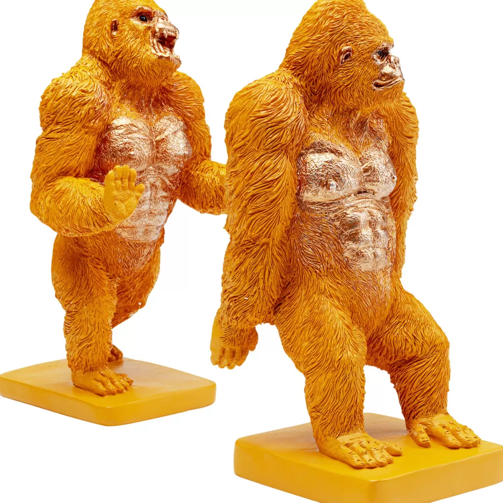 Kirjatuet>KARE Design Bookend Gorilla Orange (2/Set)