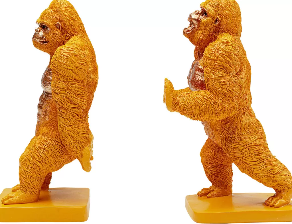 Kirjatuet>KARE Design Bookend Gorilla Orange (2/Set)