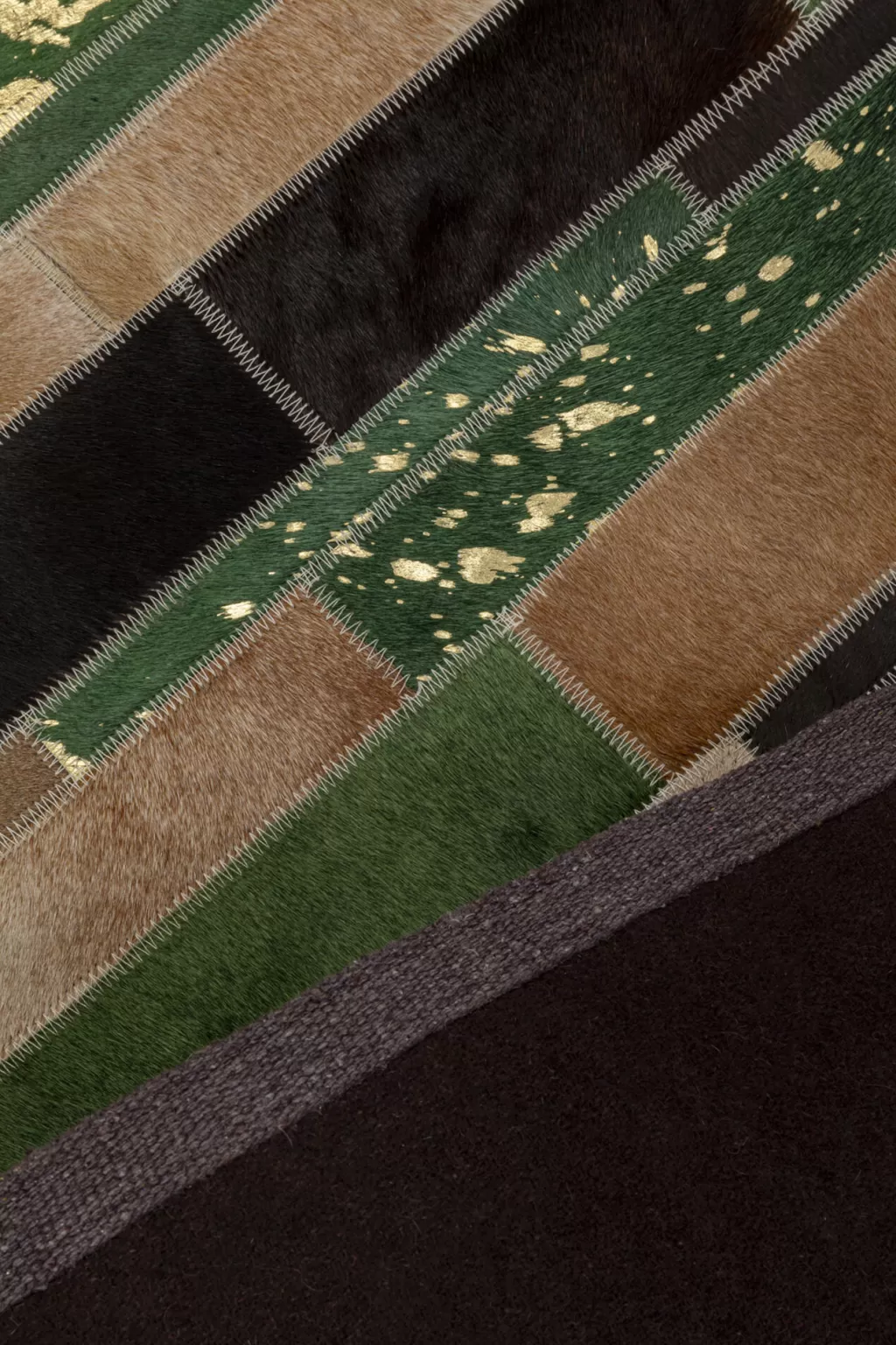 Matot>KARE Design Brick Lehmännahka Matto Vihreä 120x180cm