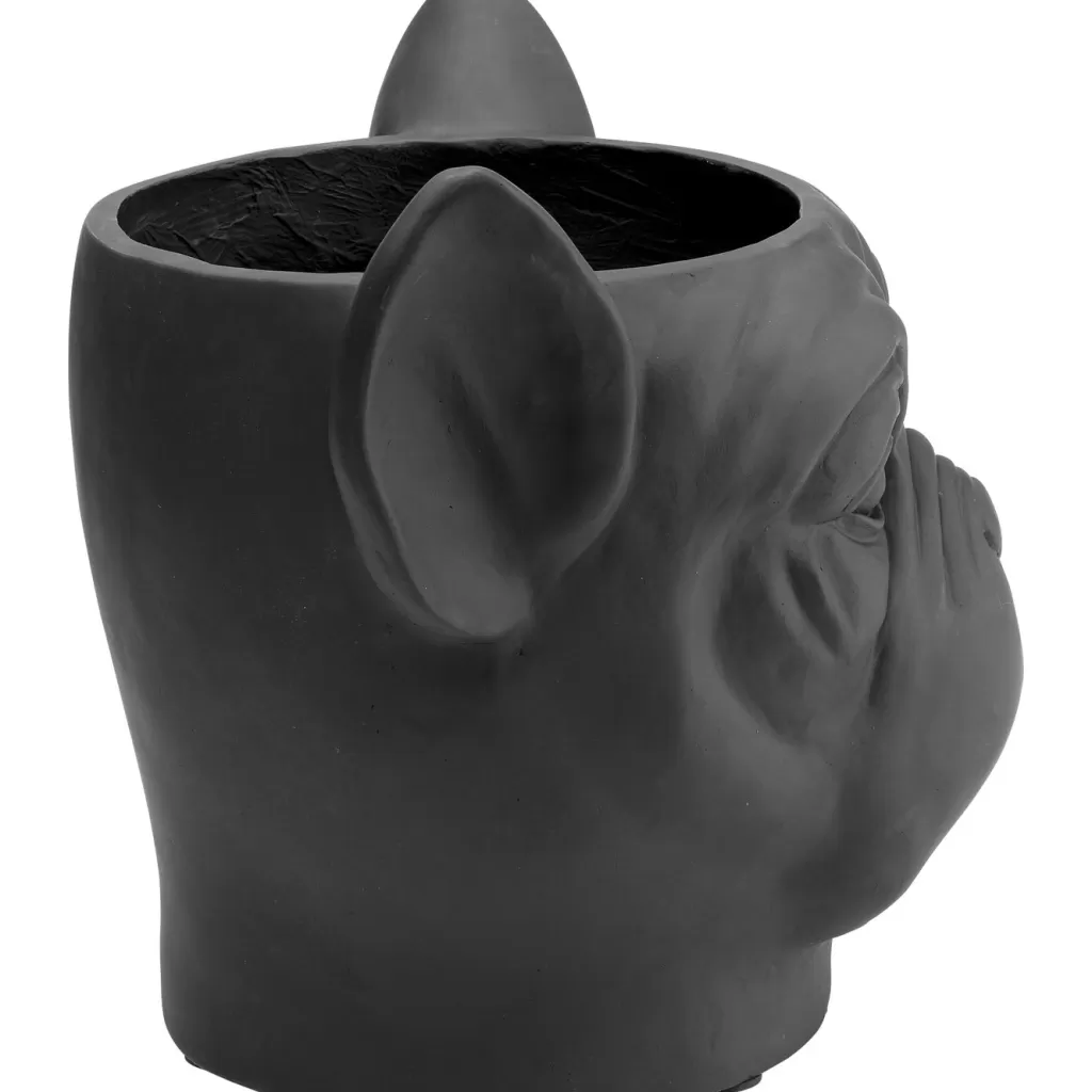 Ruukut>KARE Design Bulldog Black Suojaruukku, Musta