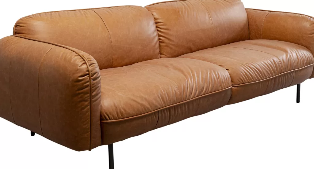 Sohvat>KARE Design Calgary Sohva, Nahkaa Vaalean Ruskea 228cm