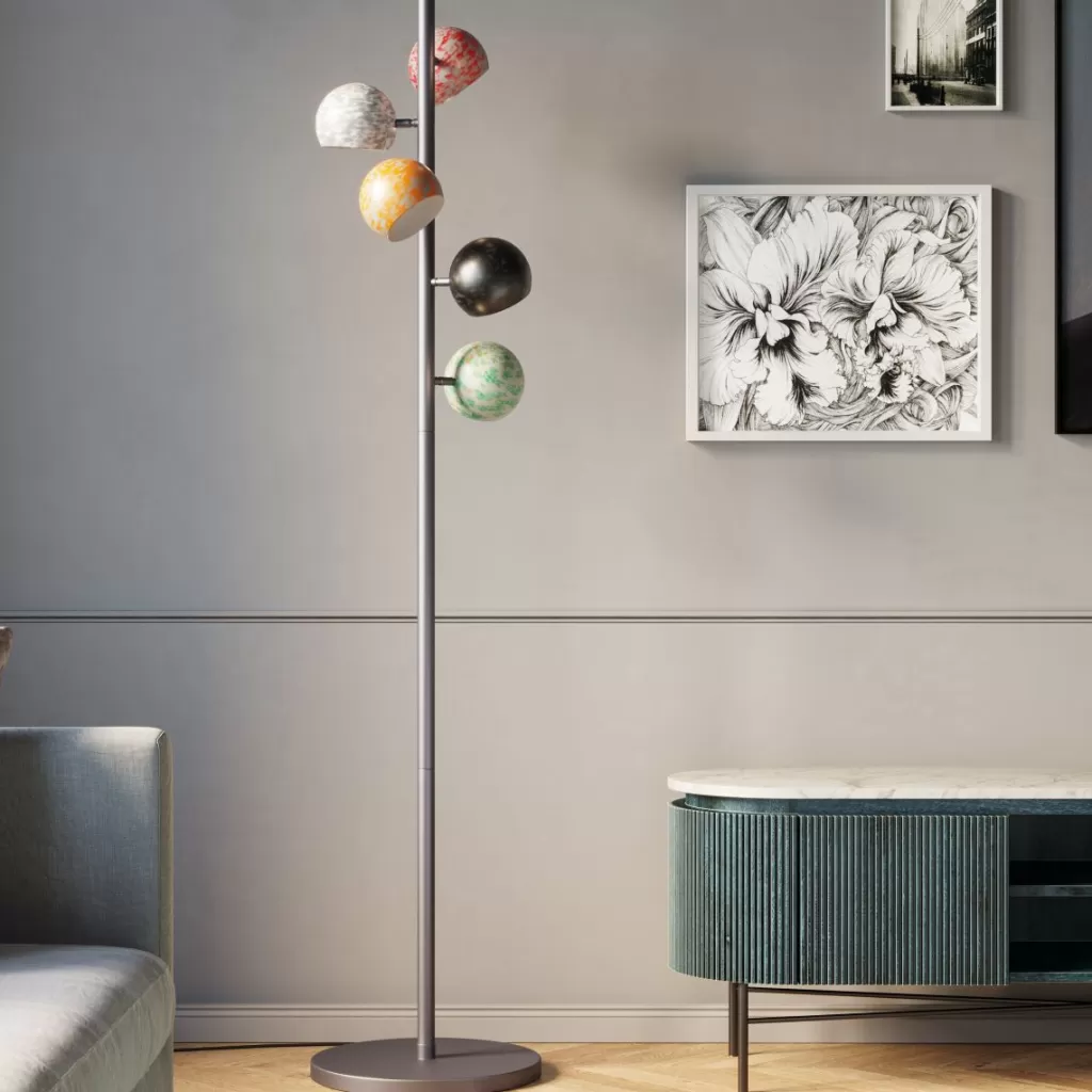 Lattiavalaisimet>KARE Design Calotta Antico 5-lite Lattiavalaisin