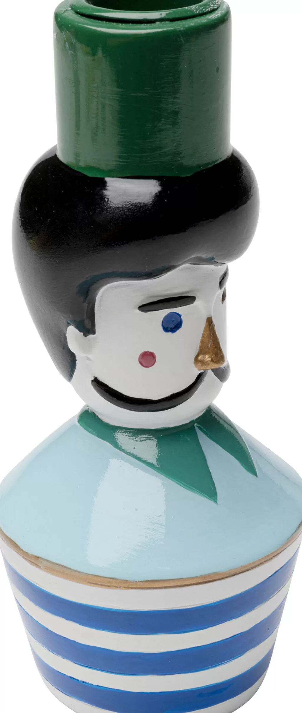 Lyhdyt | Kynttilänjalat>KARE Design Candle Holder Monsieur Mustache Kynttilänjalka 16cm