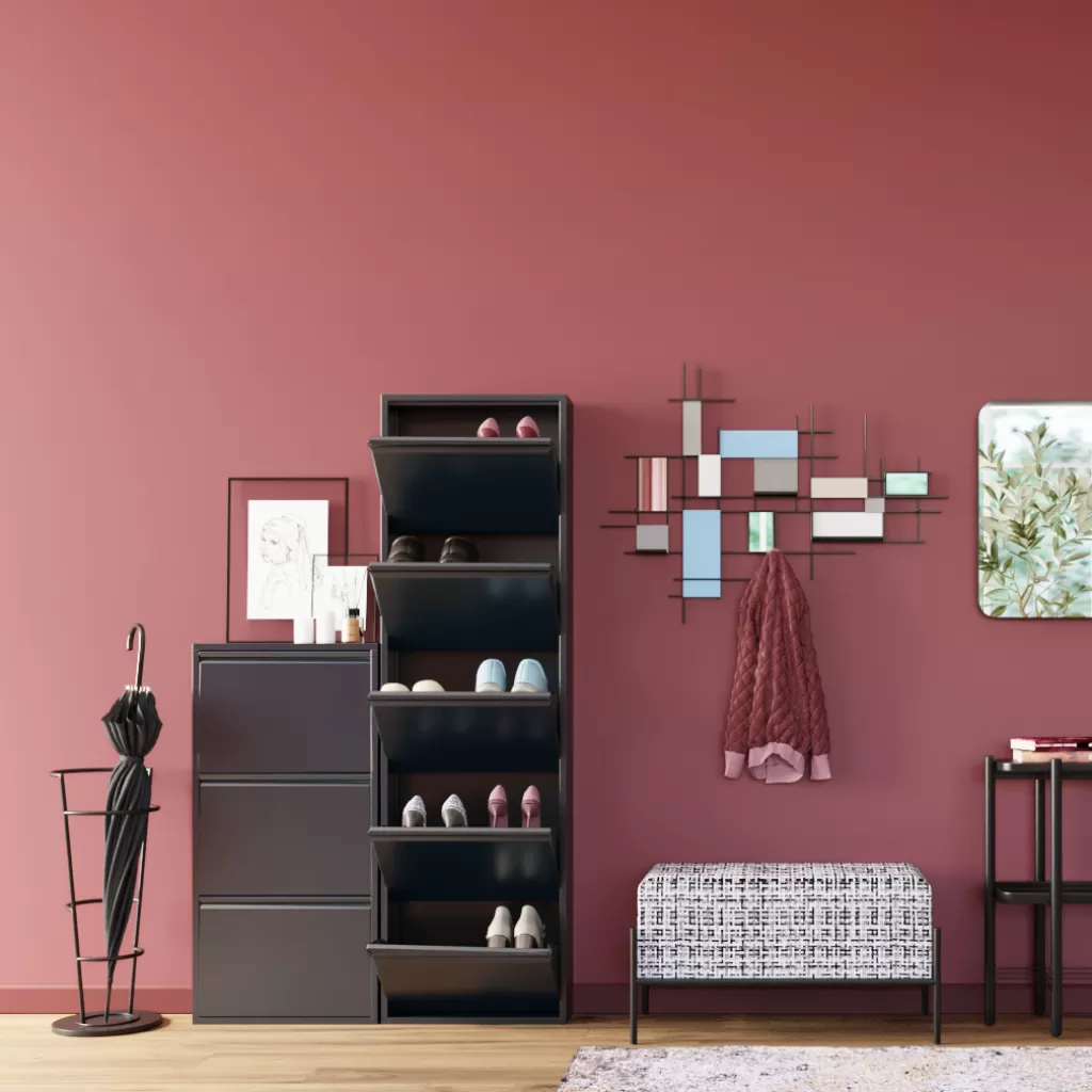 Kenkäkaapit>KARE Design Caruso 3 Kenkäkaappi, Antrasiitti