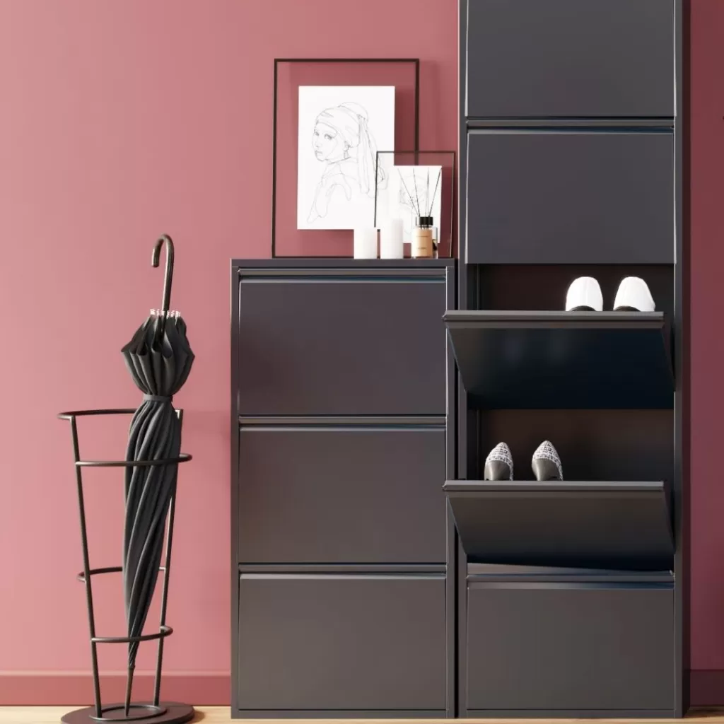 Kenkäkaapit>KARE Design Caruso 3 Kenkäkaappi, Antrasiitti (MO)