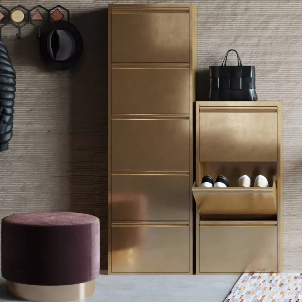 Kenkäkaapit>KARE Design Caruso 3 Kenkäkaappi, Pronssi