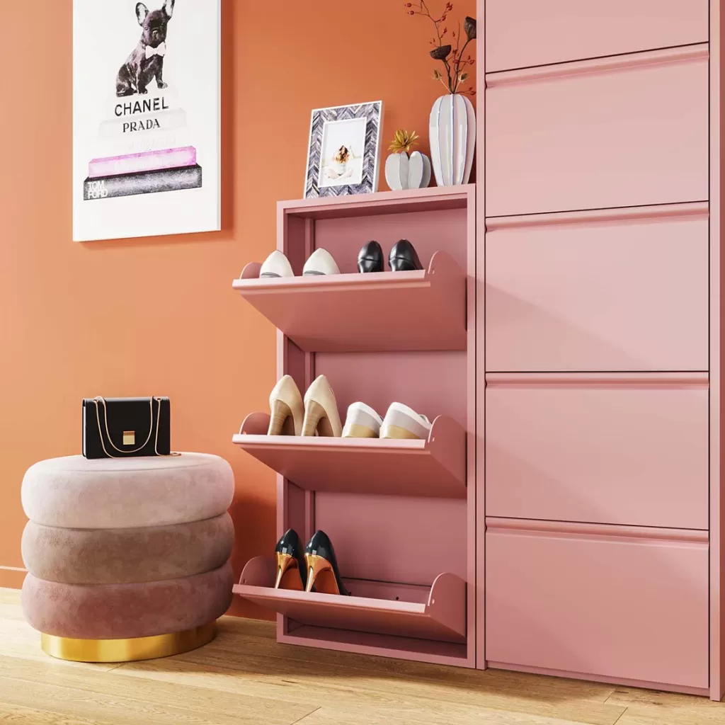 Kenkäkaapit>KARE Design Caruso 3 Kenkäkaappi, Roosa (MO)