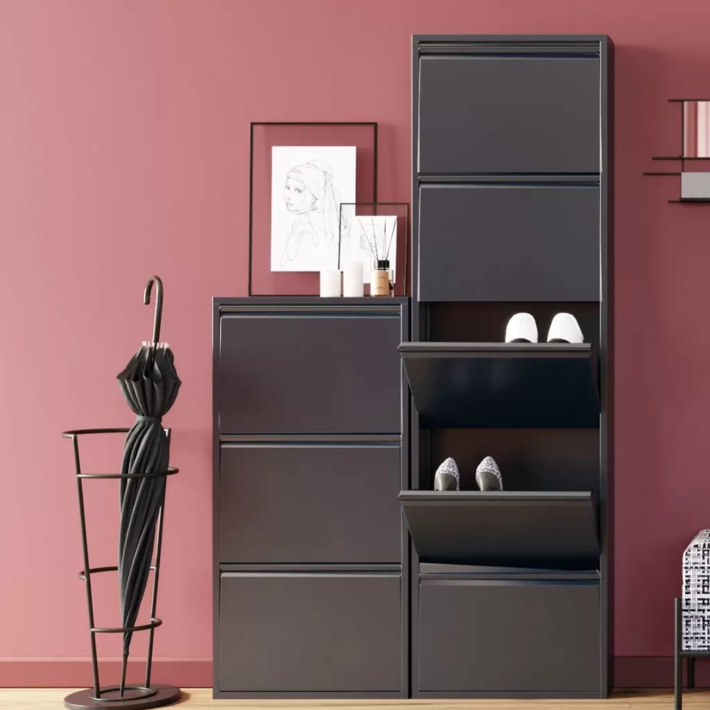 Kenkäkaapit>KARE Design Caruso 5 Kenkäkaappi, Antrasiitti