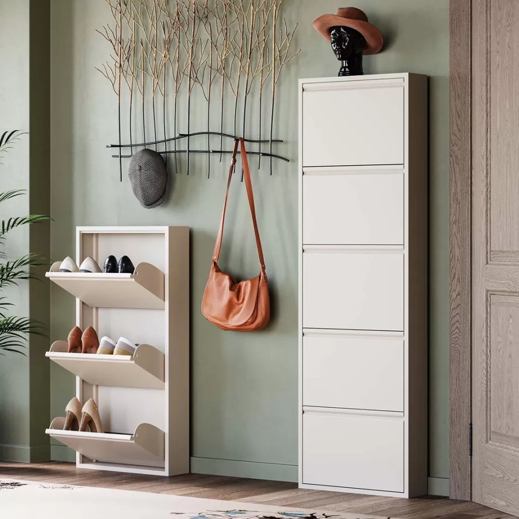 Kenkäkaapit>KARE Design Caruso 5 Kenkäkaappi, Kermanvärinen (MO)