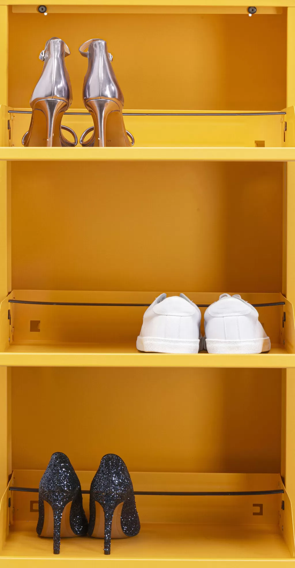 Kenkäkaapit>KARE Design Caruso Kenkäkaappi Keltainen 3 Lokeroa