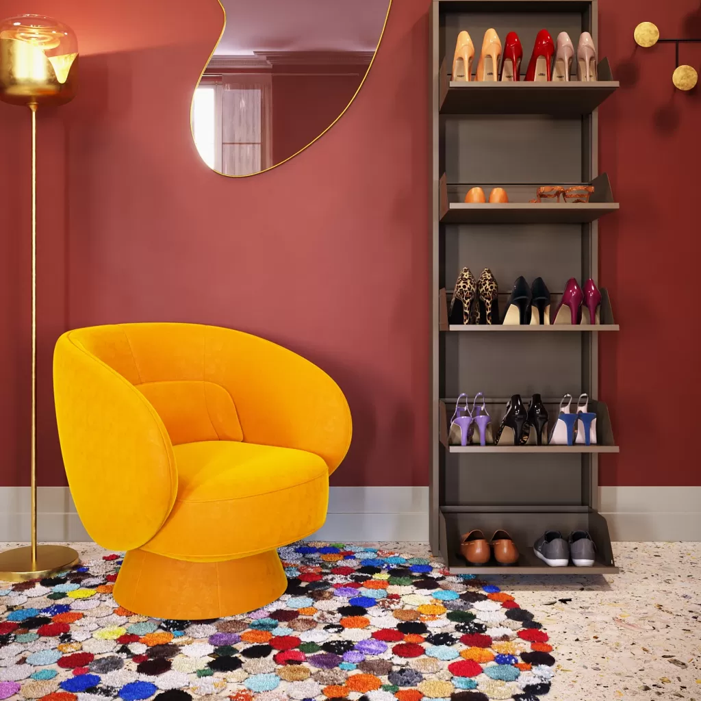 Kenkäkaapit>KARE Design Caruso Kenkäkaappi Taupe 5 Lokeroa