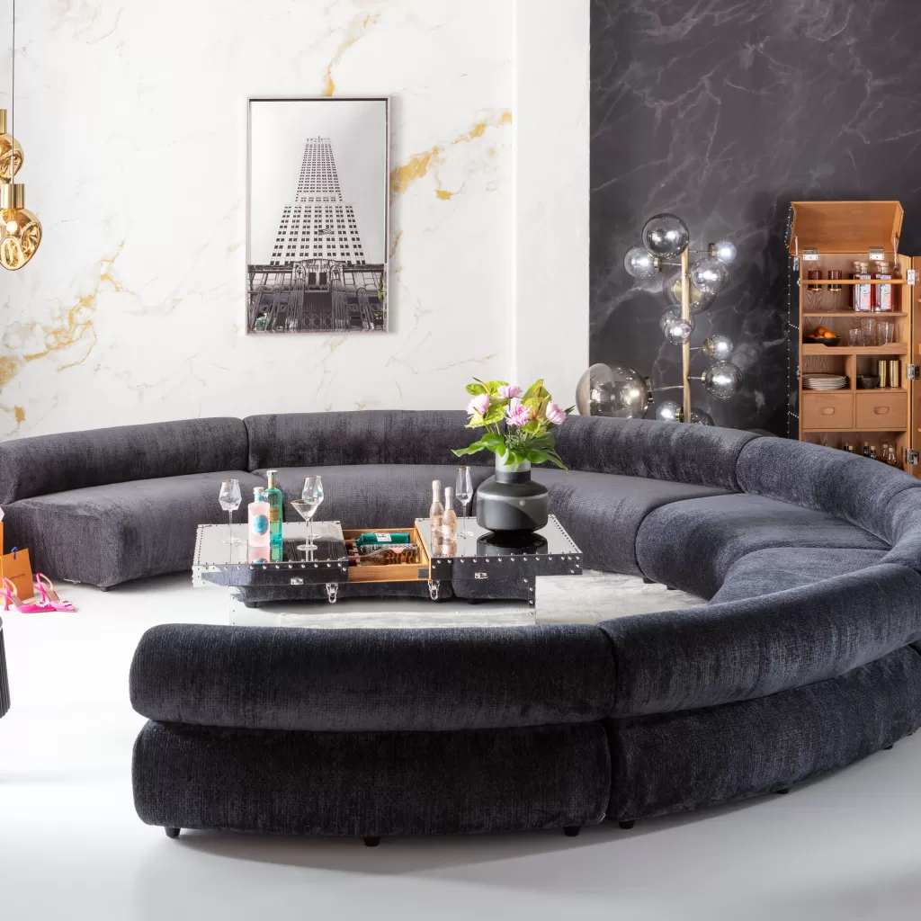 Moduulisohvat>KARE Design Ciao Midnight Sohvaelementti, Moduuli 145cm