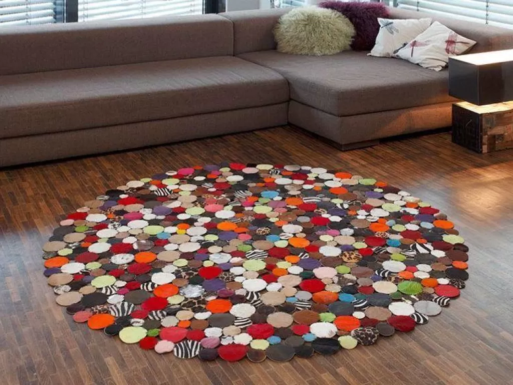 Matot>KARE Design Circle Multi Pyöteä Matto Ø150cm
