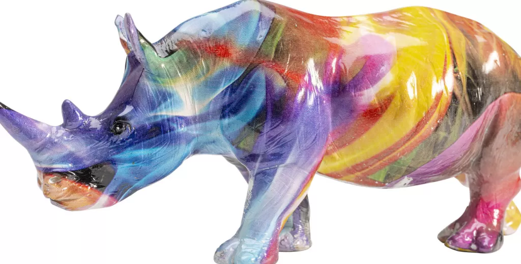Koriste-Esineet>KARE Design Colored Rhino Sarvikuono Koriste-eisine 17cm