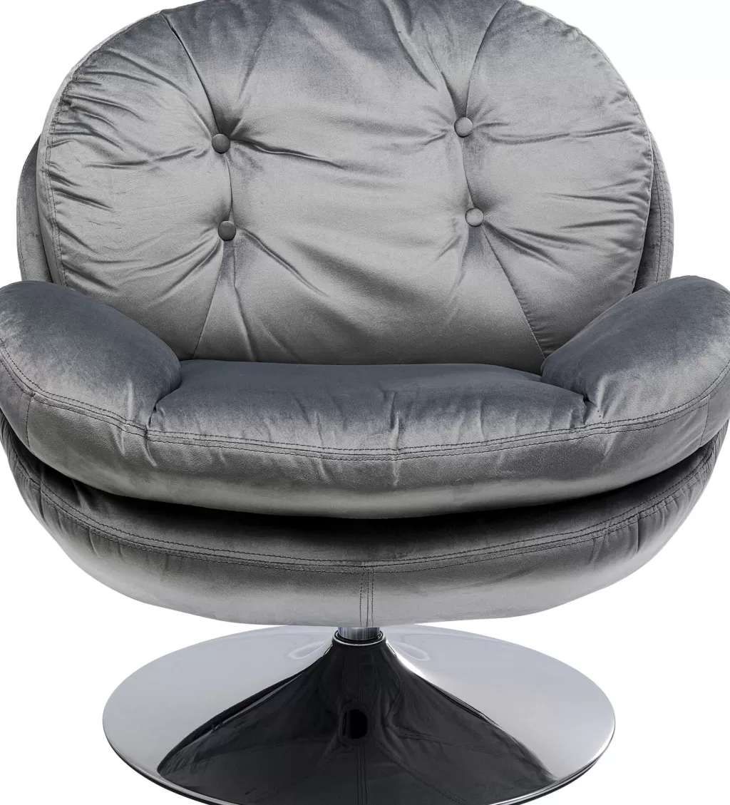 Nojatuolit>KARE Design Cosy Grey Pyörivä Nojatuoli, Harmaa