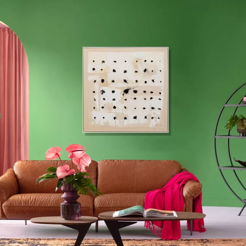 Taulut | Olohuone>KARE Design Creative Dots Kehystetty Taulu 120x120cm