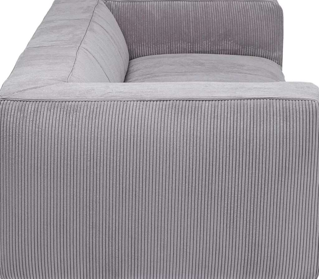 Sohvat | Olohuone>KARE Design Cubetto Cord Sohva 3-istuttava - Vaaleanharmaa 220cm