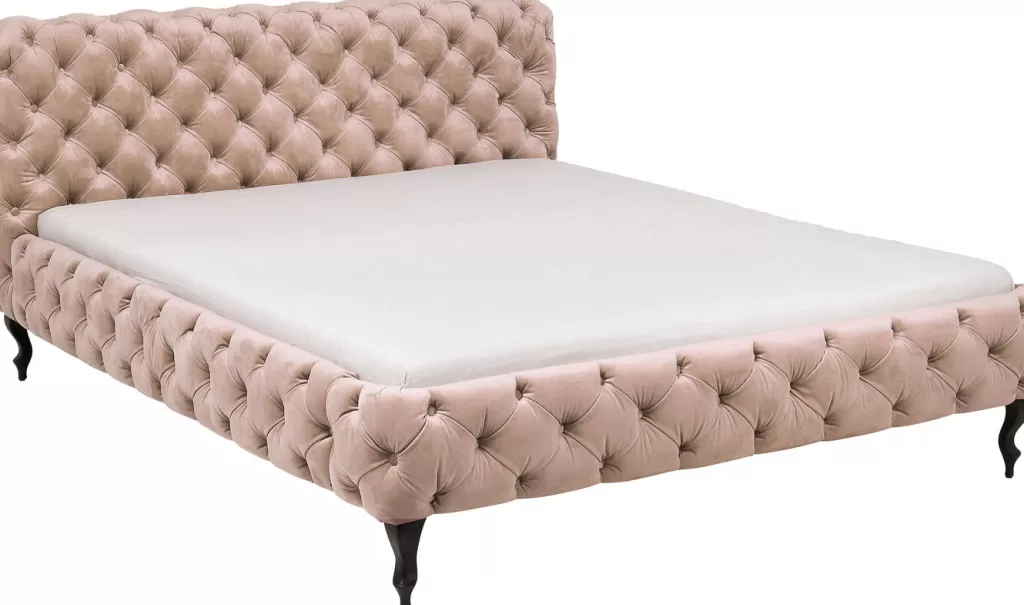 Sängyt>KARE Design Desire Velvet Ecru Sänky, Samettia 180x200cm