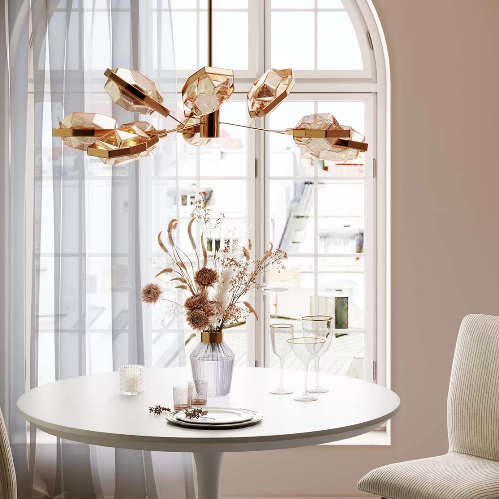 Riippuvalaisimet>KARE Design Diamond Fever Ufo Riippuvalaisin Messinki Ø106cm