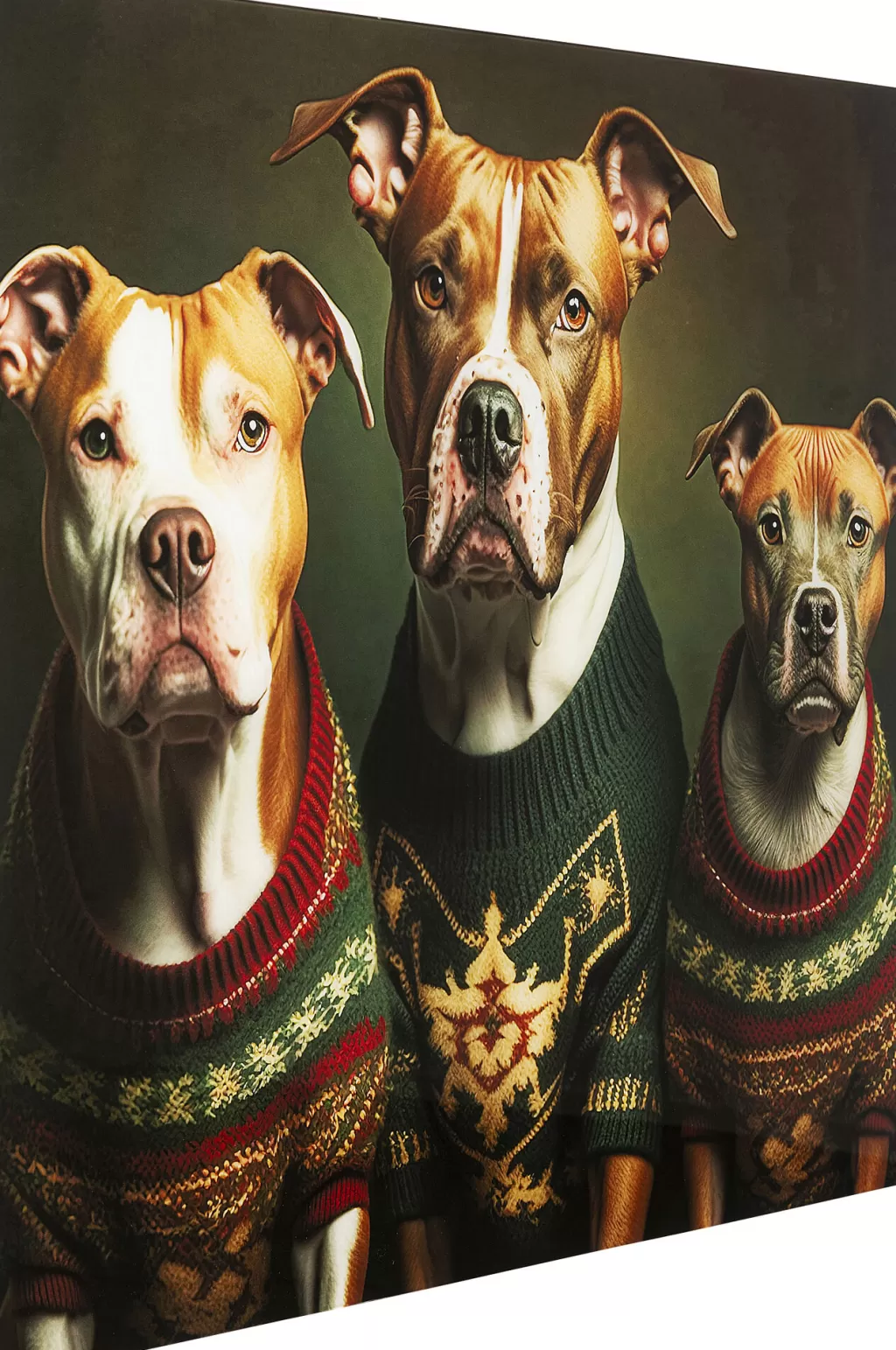 Taulut | Olohuone>KARE Design Dog Family Koiraperhe Lasitaulu 110x90cm