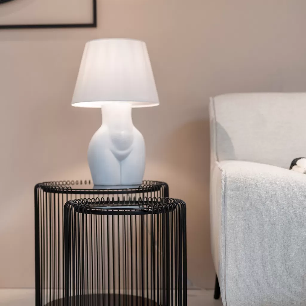 Pöytävalaisimet>KARE Design Donna Pöytävalaisin Valkoinen 48 Cm