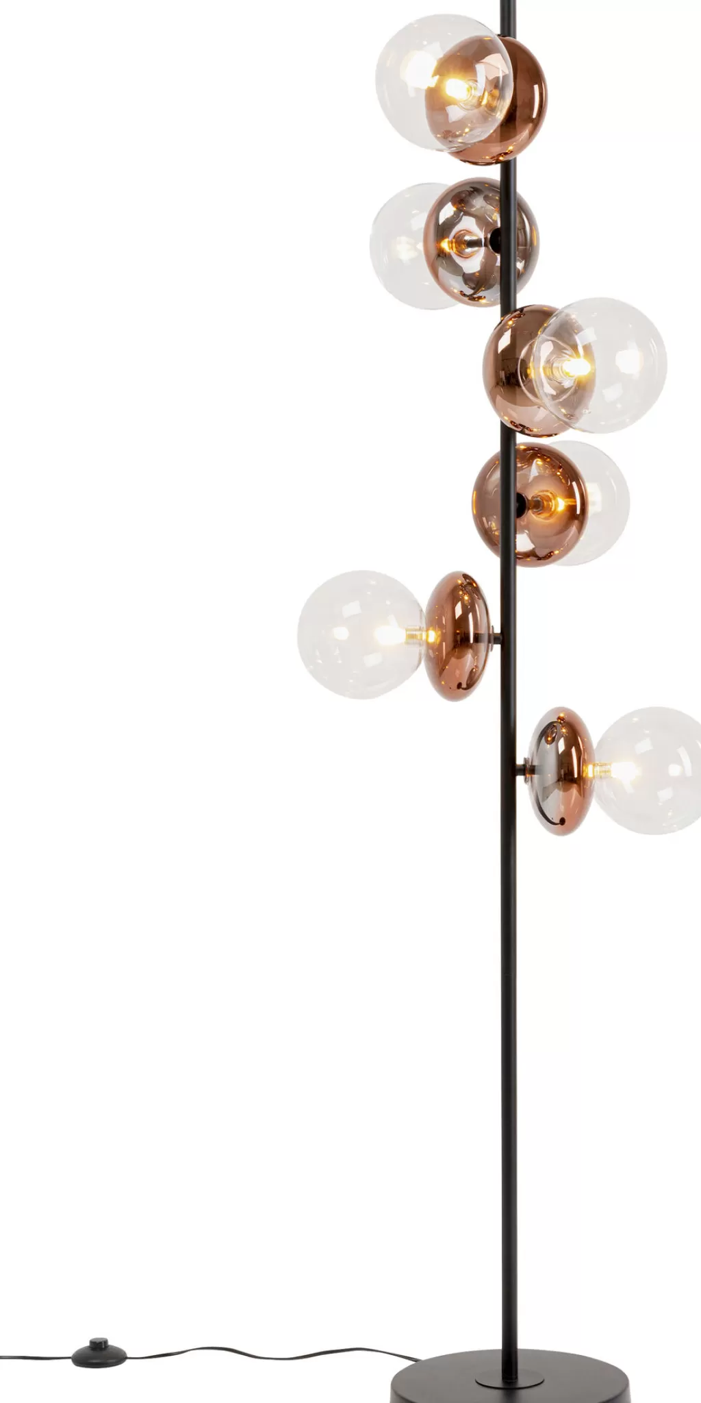 Lattiavalaisimet | Olohuone>KARE Design Double Bubble Lattiavalaisin Kupari 165cm